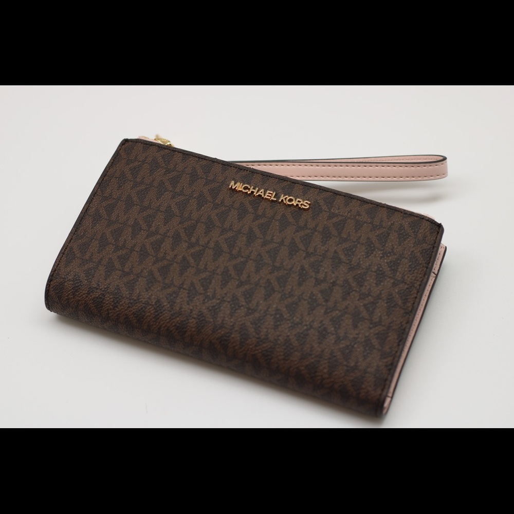 - Michael Kors Double Zipper Smartphone Wallet